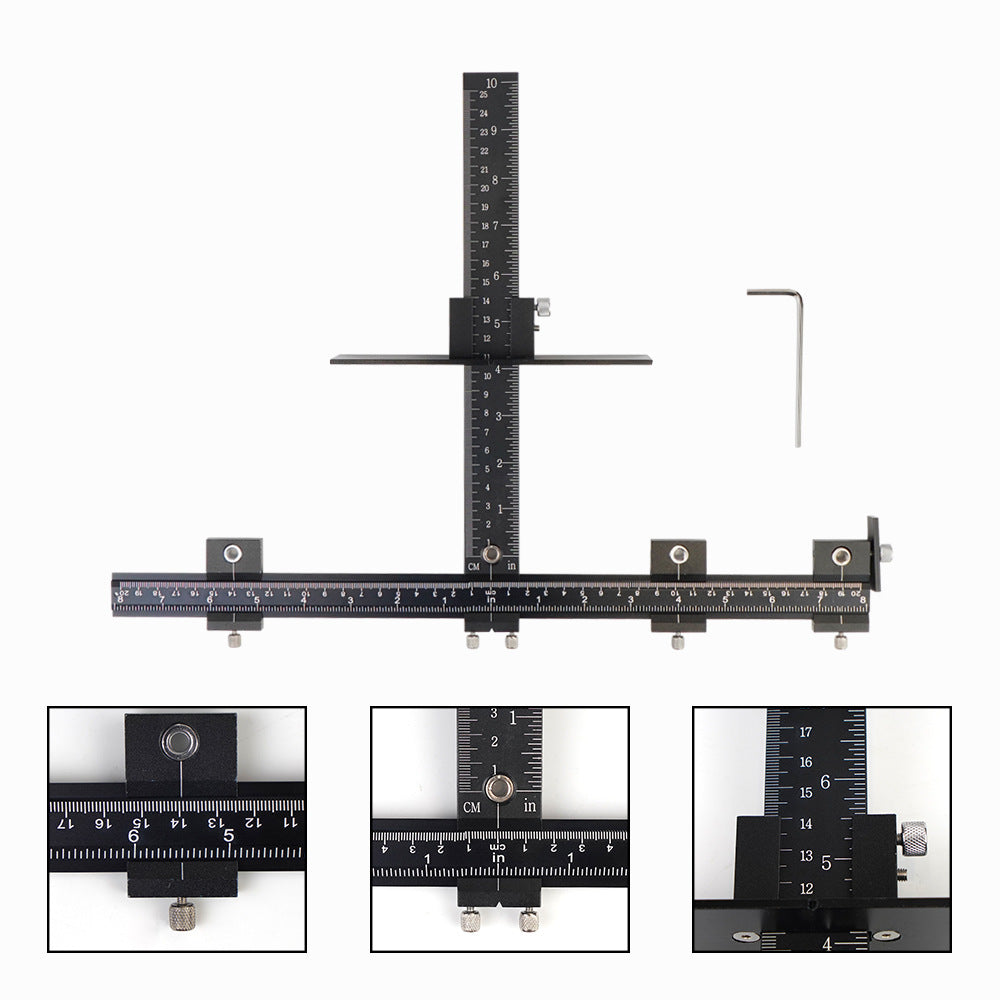 Woodworking Handle Hole Locator Tool – Precise Cabinet & Drawer Hardware Installation Jig