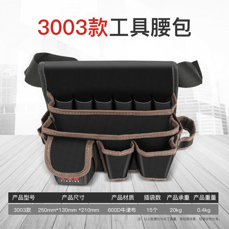Portable Canvas Tool Belt Bag – Multi-Pocket Heavy Duty Organizer for DIY & Gardening Tools