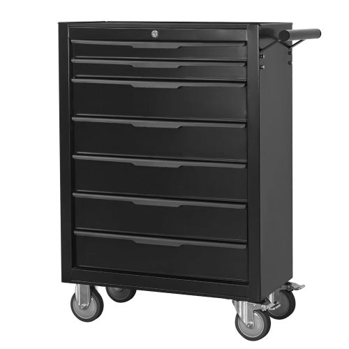 7-Drawer Rolling Tool Chest Cabinet – Heavy Duty Metal Tool Box with Wheels & Locking System for Garage Organization