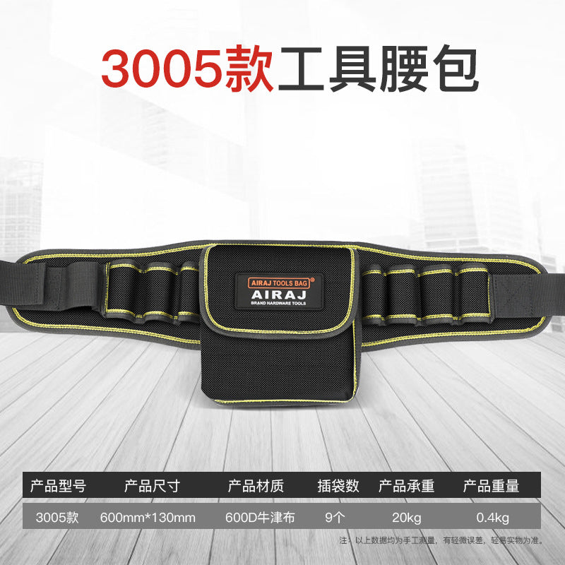 Portable Canvas Tool Belt Bag – Multi-Pocket Heavy Duty Organizer for DIY & Gardening Tools