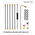 High-Pressure Washer Gun 7-Piece Set with Stainless Steel Extension – Perfect for Car, Deck & Siding Cleaning