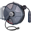 VEVOR Retractable Extension Cord Reel 50ft + 3.2ft Lead – Heavy Duty Wall/Ceiling Mount Power Cord with Breaker