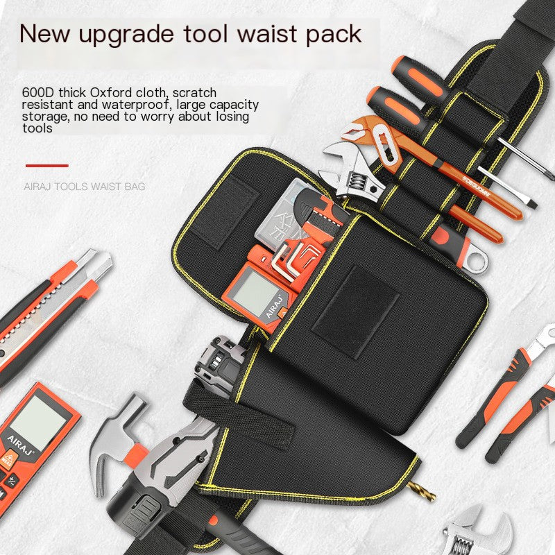 Portable Canvas Tool Belt Bag – Multi-Pocket Heavy Duty Organizer for DIY & Gardening Tools
